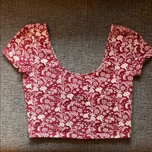 Forever 21 floral crop top